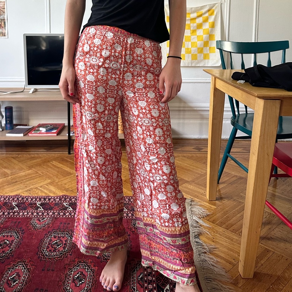 Anthropologie xs high waisted printed vacation pants perfect condition